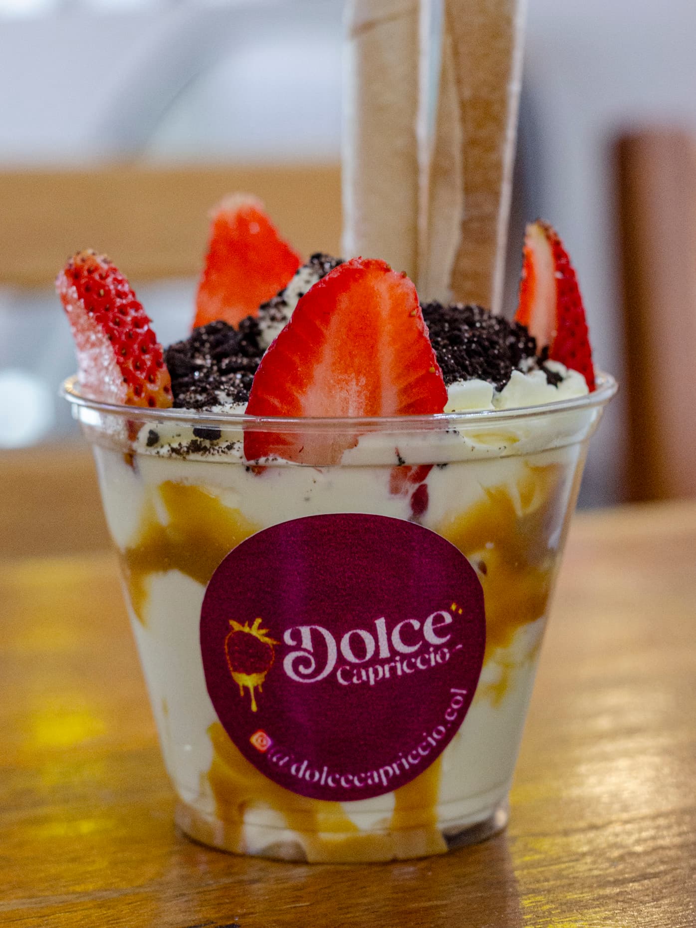 Fresas con Crema con Oreo