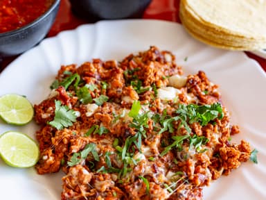 Queso carne bistec adobado