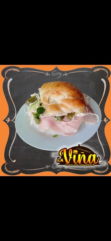 Cemita de Jamón con Todo