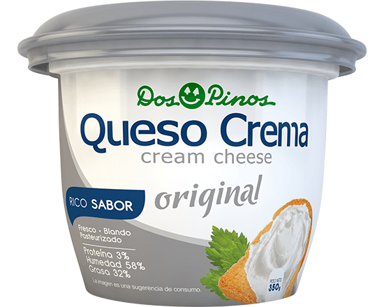 Queso crema original Dos Pinos 350 grs