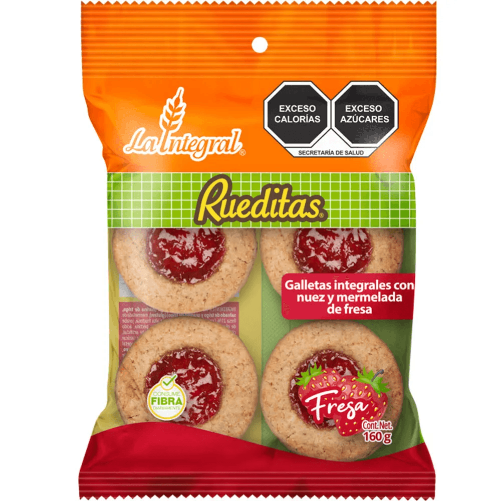 GALLETAS NUEZ CON FRESA LA INTEGRAL 160