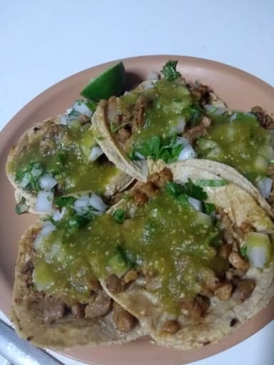 Orden de Tacos de  Barbacoa