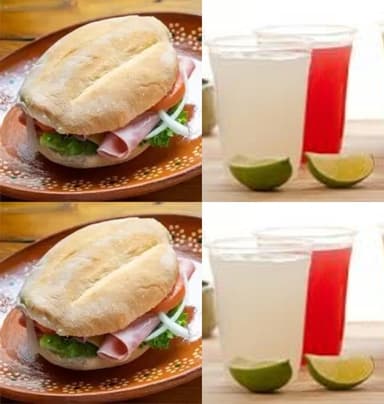 Combo Tortas + Agua de Sabor