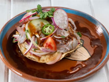 Tostada de Aguachile.