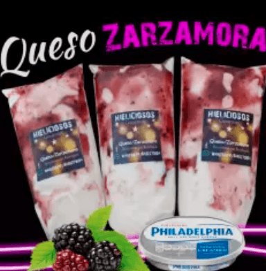 Hielito de Queso con zarzamora