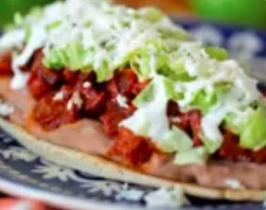 Huarache de Pastor con Queso