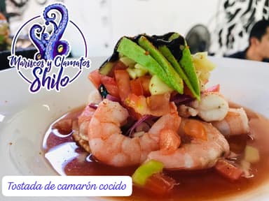 Tostada de Camarón Cocido
