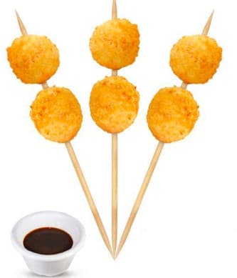 Brochetas Bolitas de Estambre