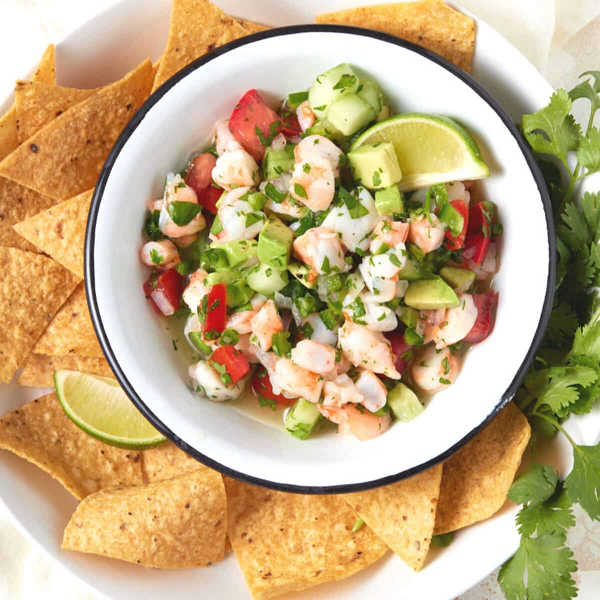 TOSTADA Ceviche de Camarón