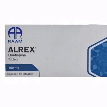 Alrex Quetiapina 100 mg 60 Tabletas