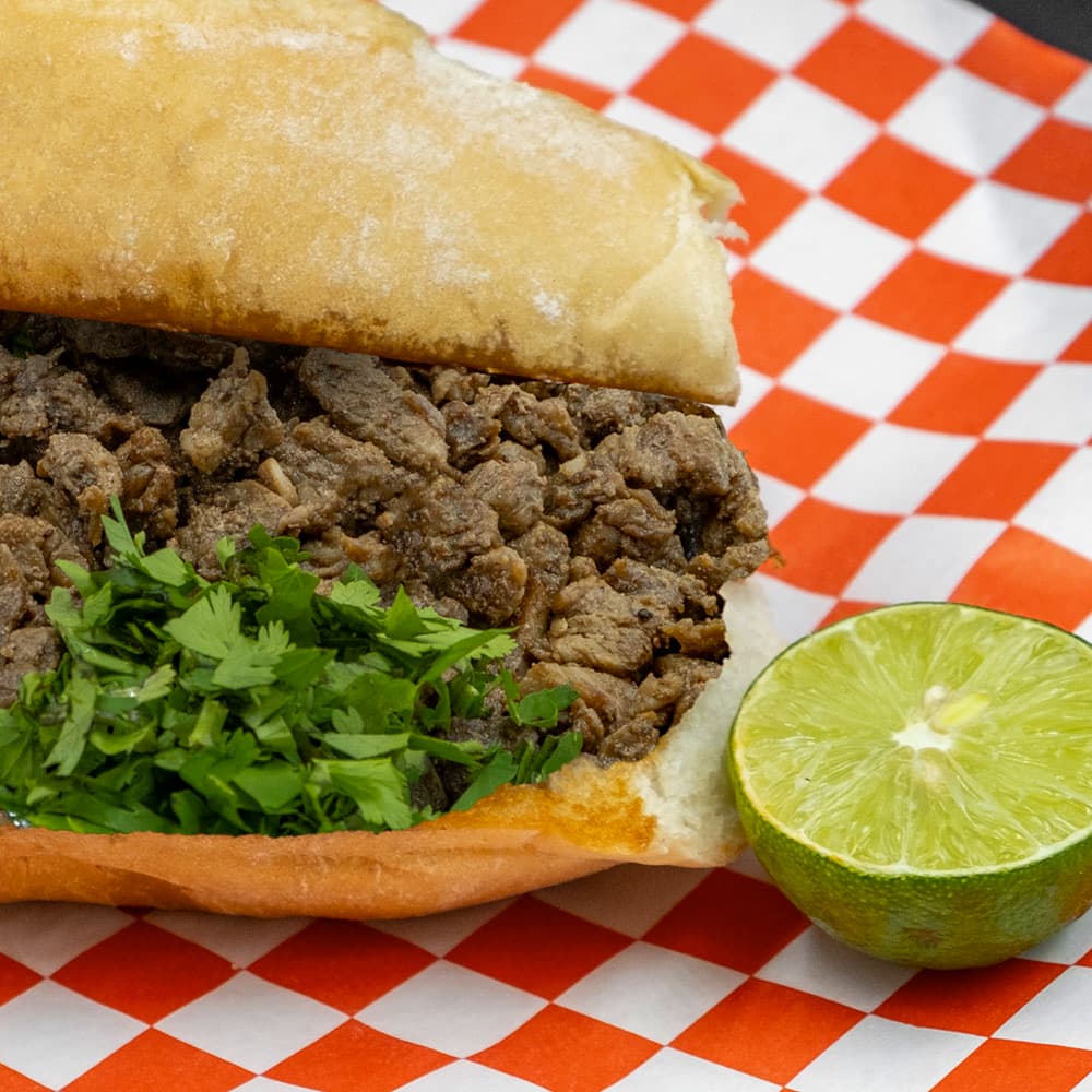 Lonche de Bistec