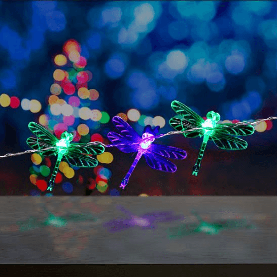 Serie Navideña Luces de Libélula 3 Metros.