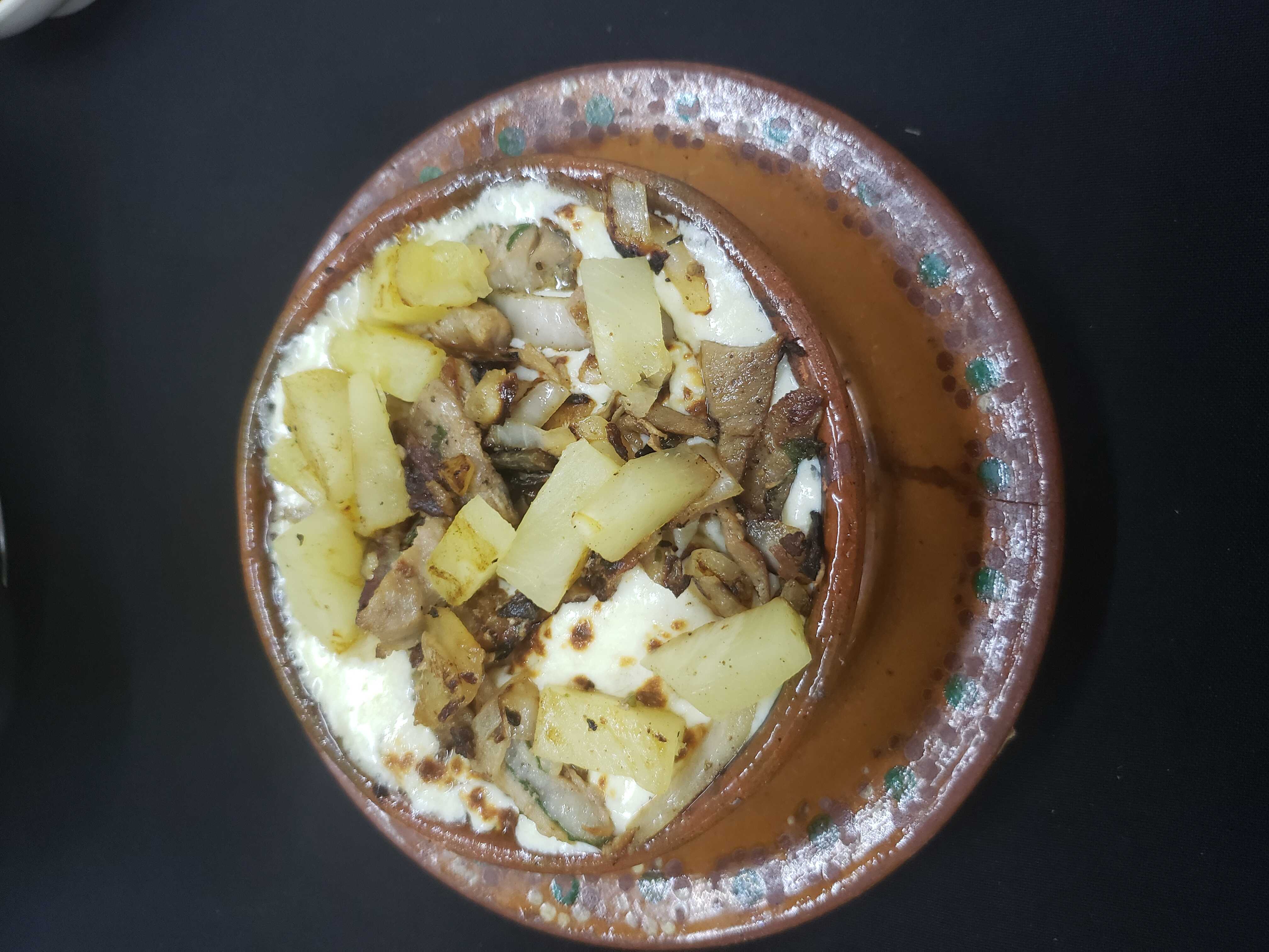 Queso Fundido con Piña