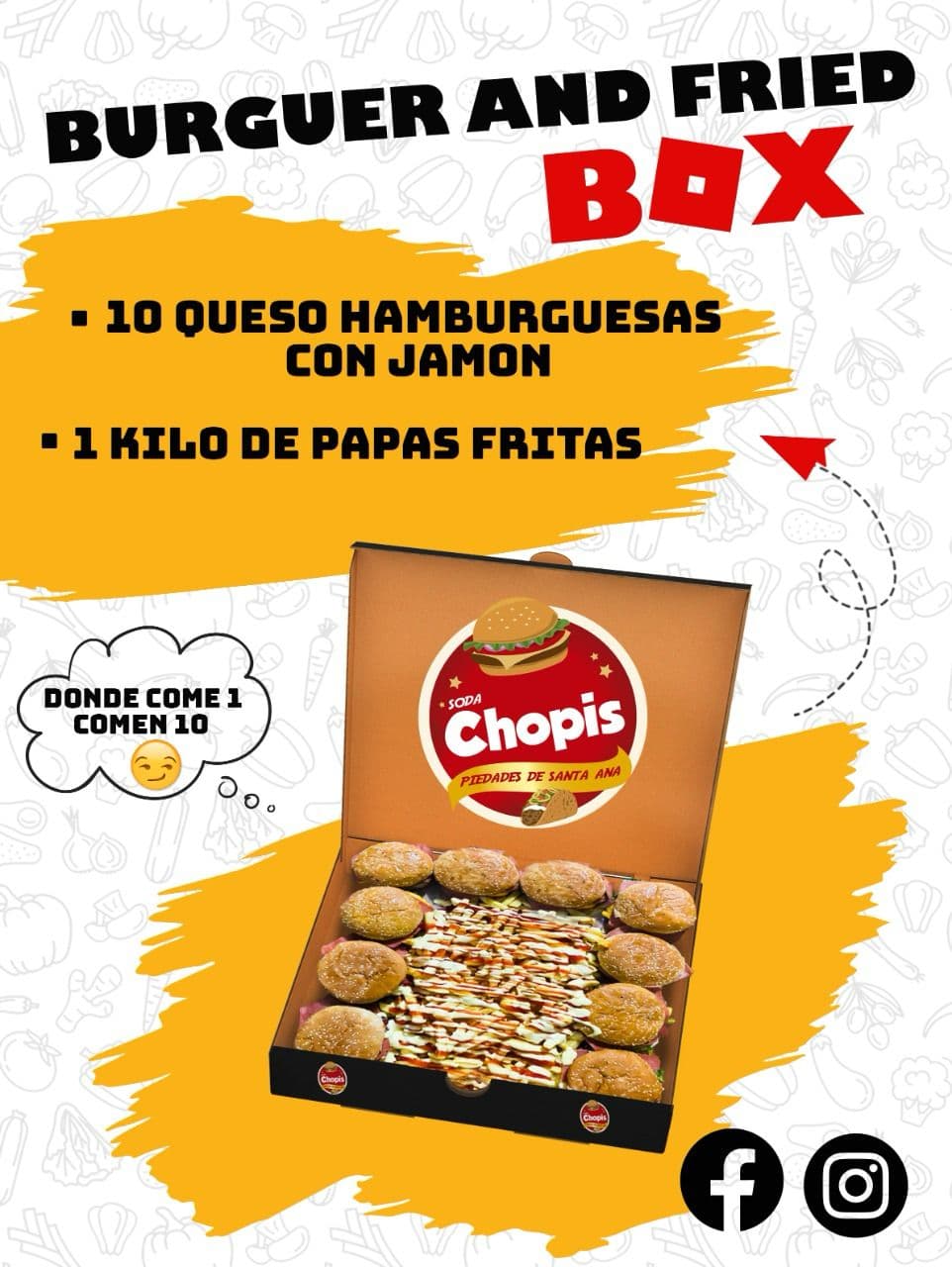 Burger and fried box