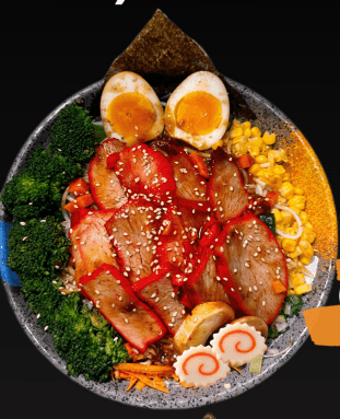 Ramen con Caldo Carne BBQ