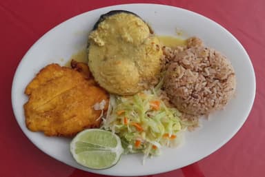 Sanchocho de Bagre Pintado en leche de Coco