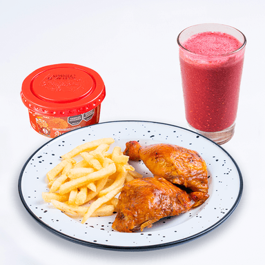 Menú Infantil Pollo Asado con Helado