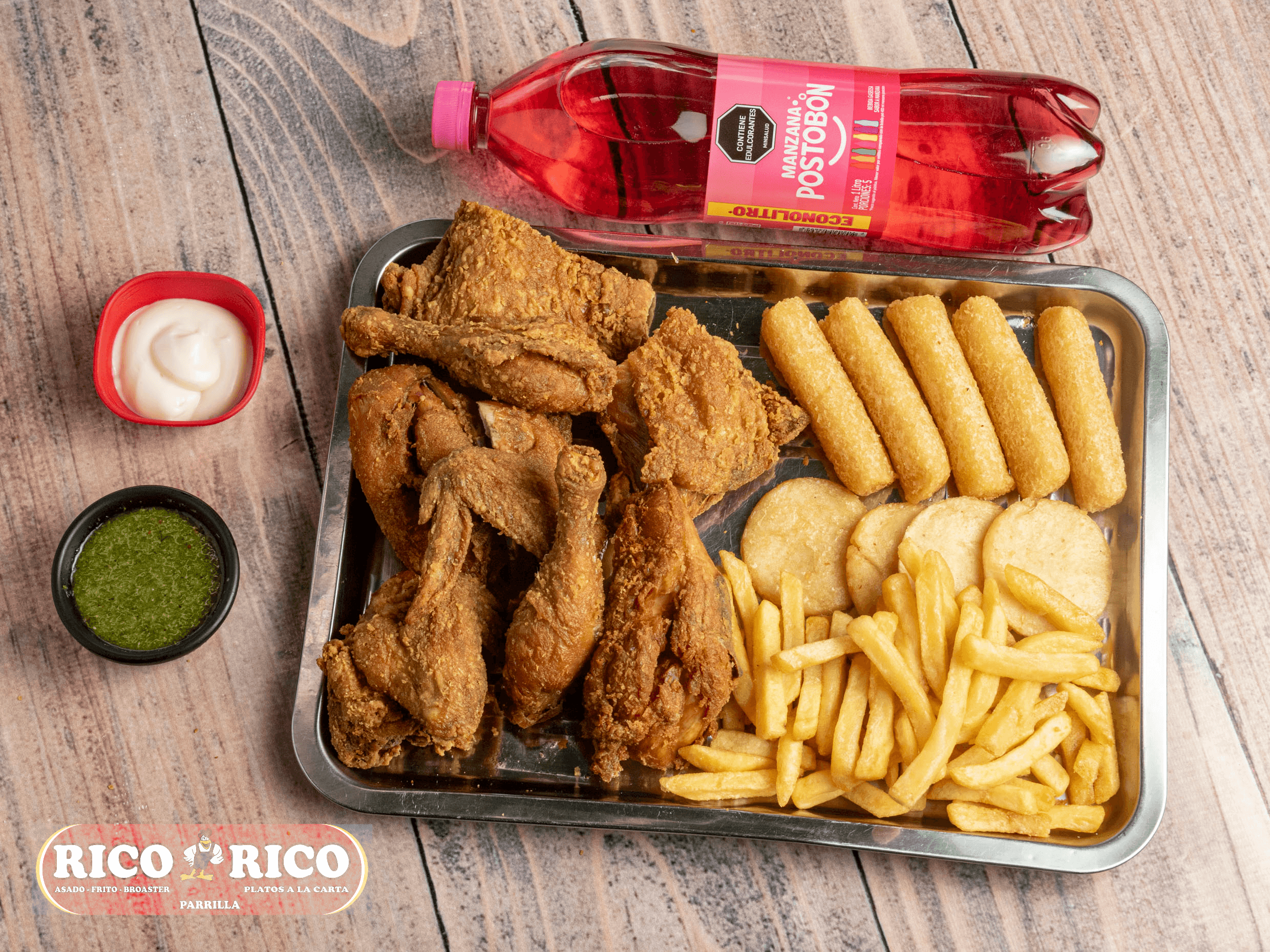 Combo Pollo Broaster + Gaseosa 1 L