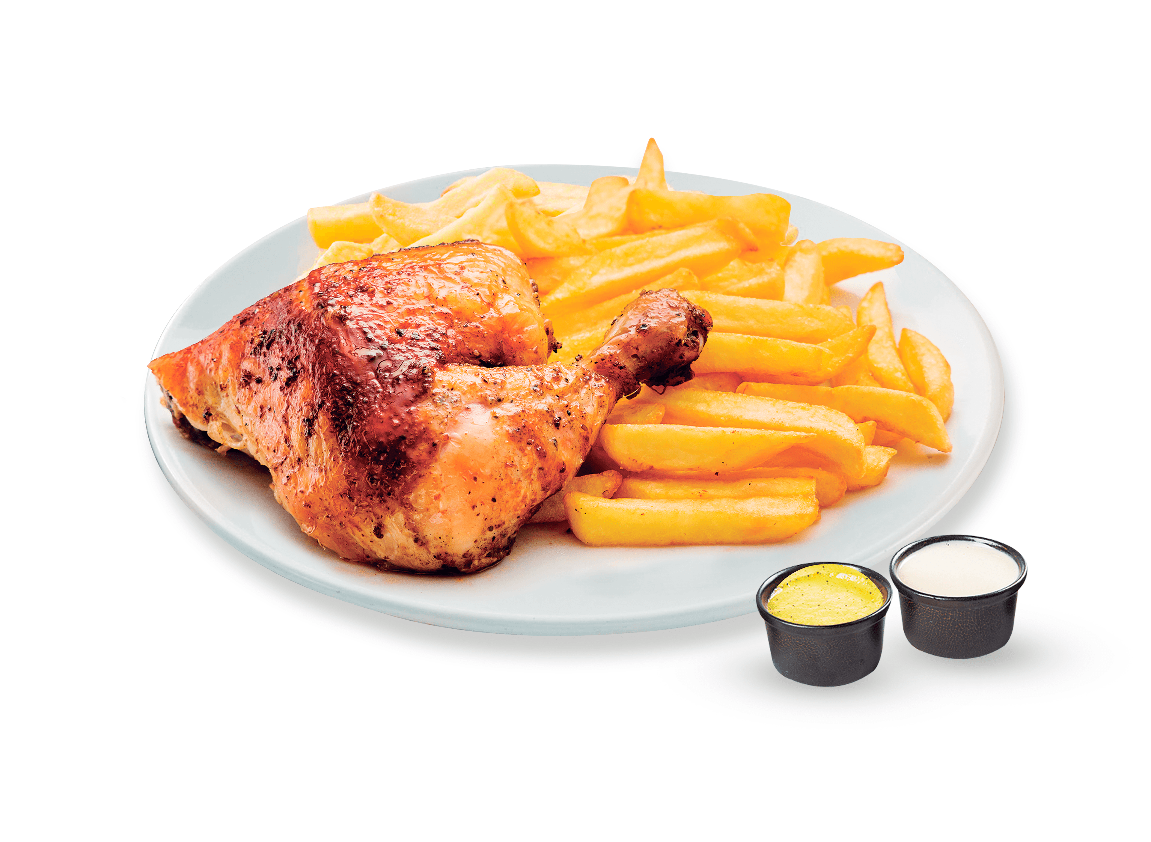 1/4 Pollo con Papas