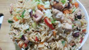 Arroz Frito con Calamares ( Entero )