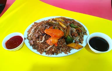 Arroz chino con alita
