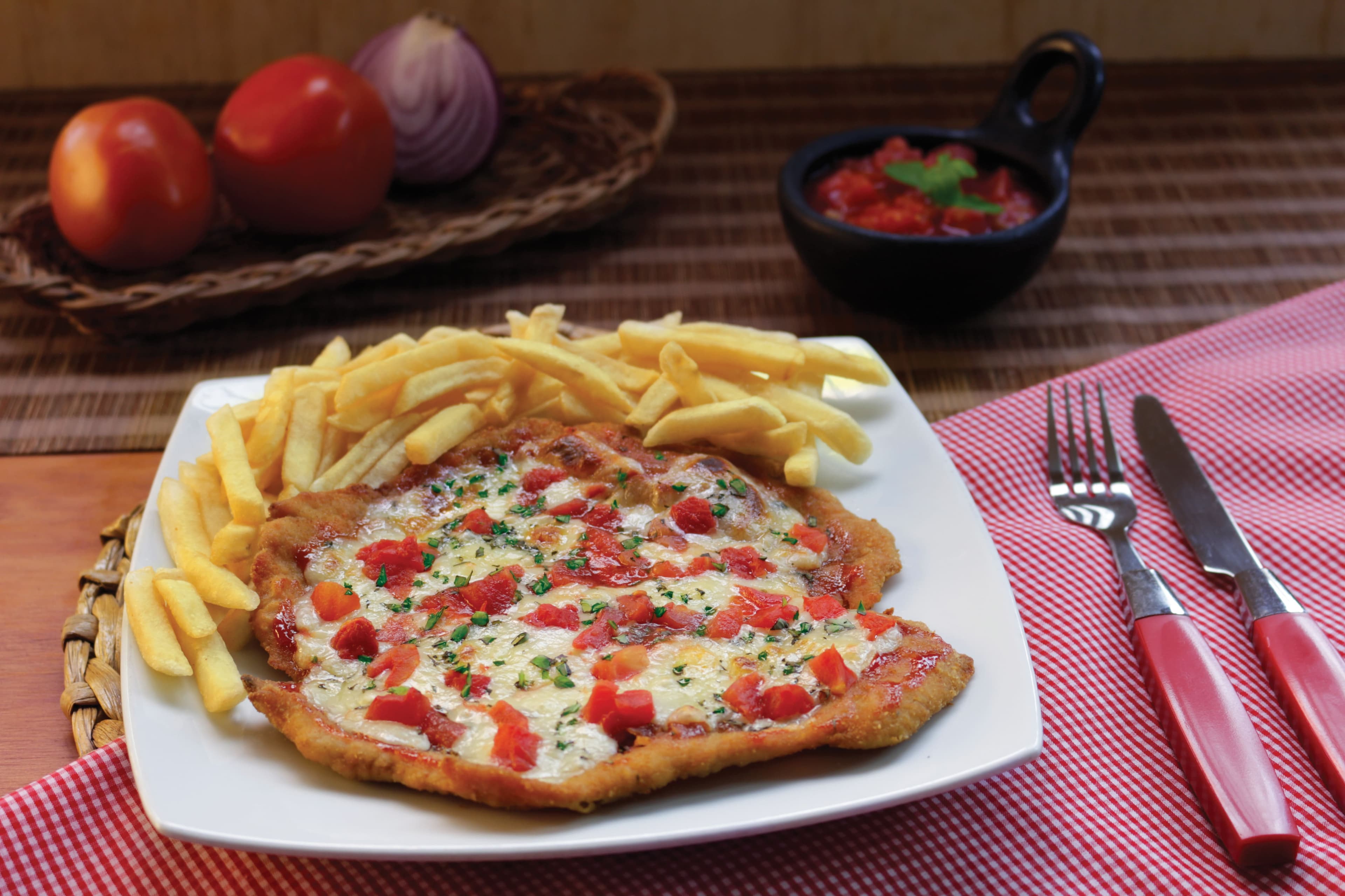 Chuleta Gratinada Napolitana