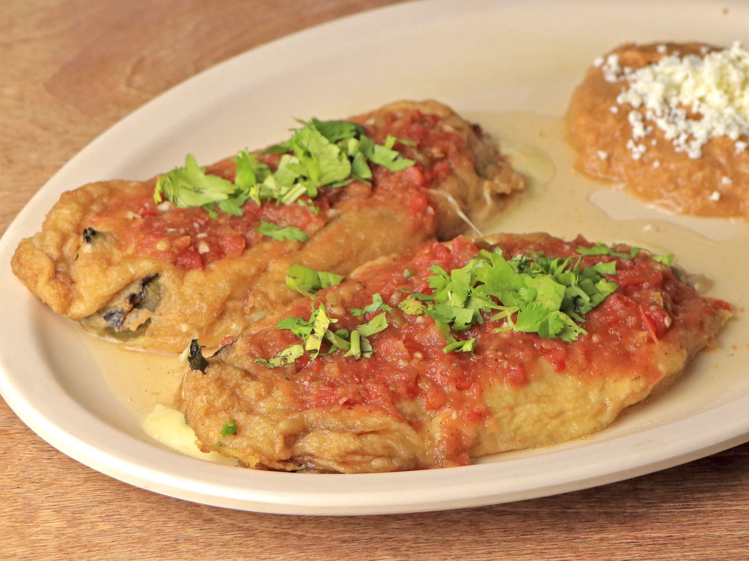 Chiles rellenos de queso
