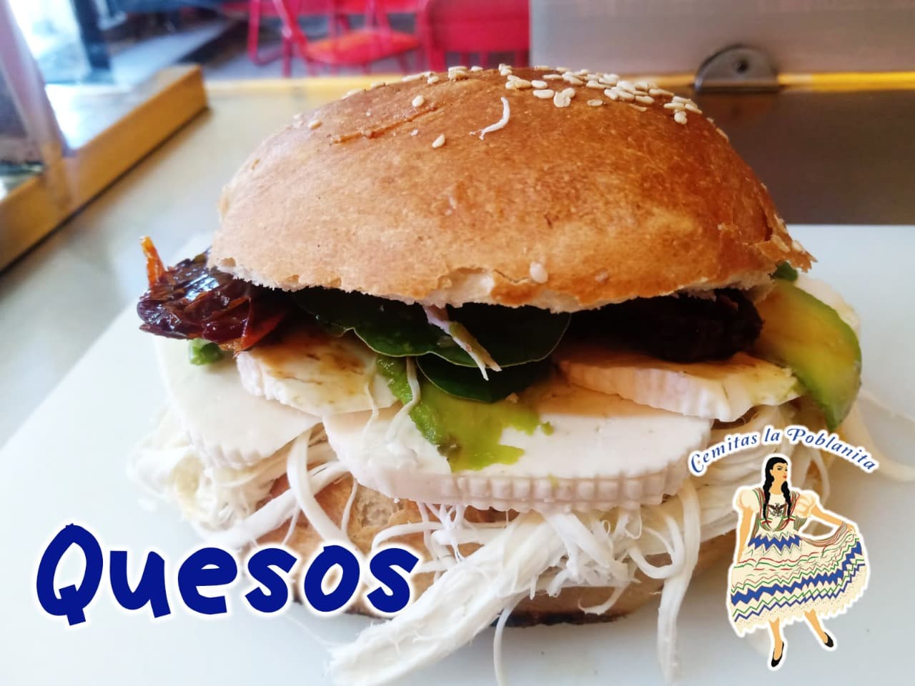 1 Cemita Jamon+ 1 Cemita Quesos+ 2 Cocas 400 ML