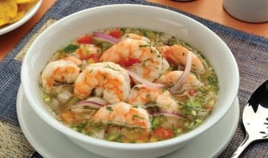 Ceviche  Mixto Pescado y Camaron