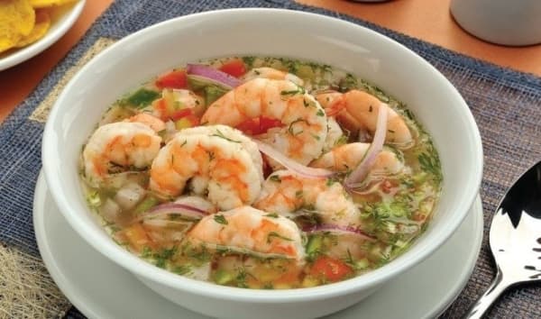 Ceviche  Mixto Pescado y Camaron