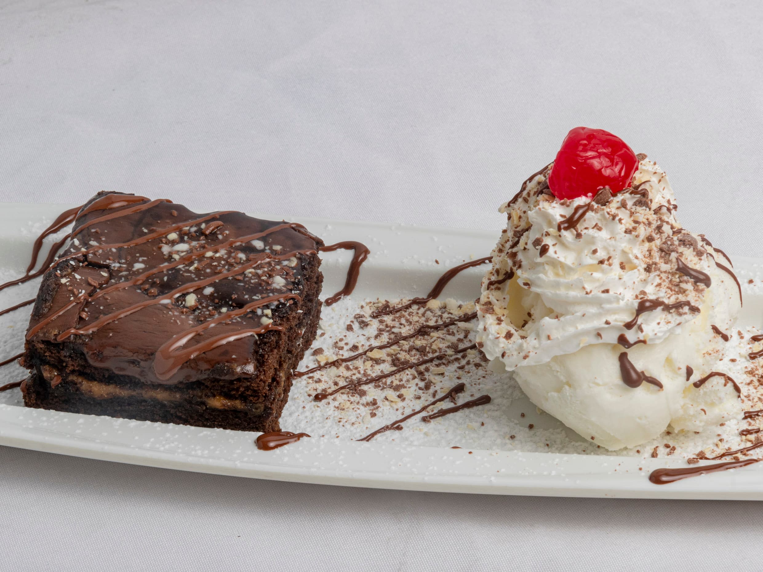 Brownie con Helado