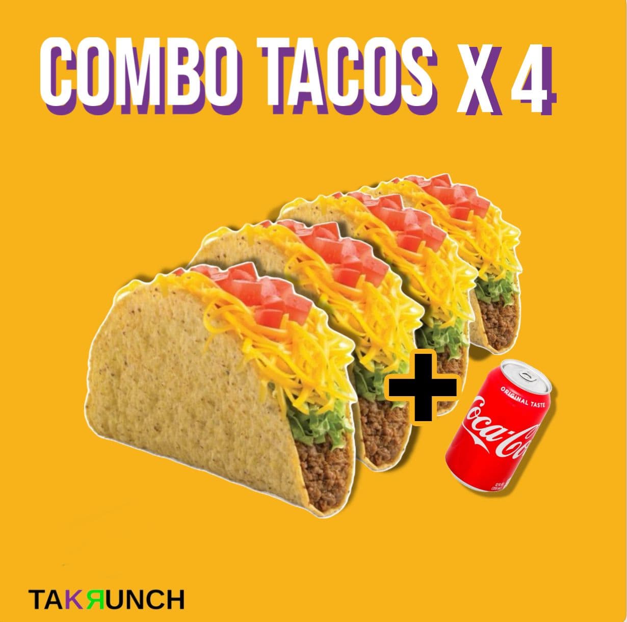 4 Tacos + Gaseosa