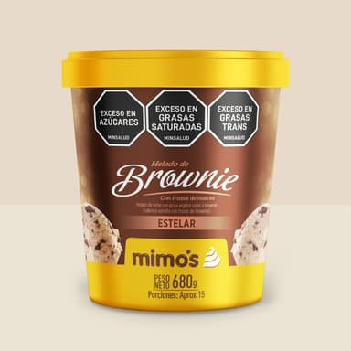 Litro Helado Estelar Brownie