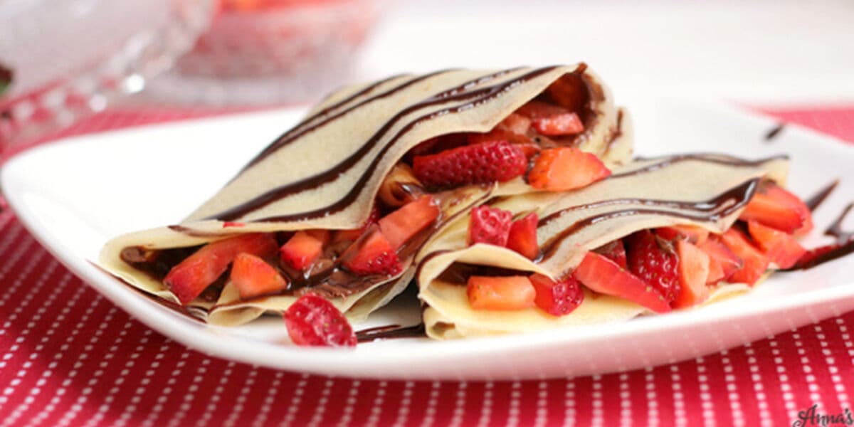 Crepa de Nutella con Fresas Naturales