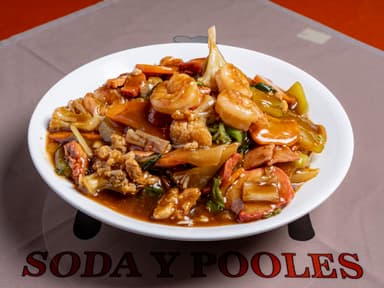Arroz con Camarones y Verduras