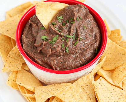Frijolitos Molidos con Tortillas