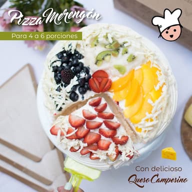 Pizza Merengón sin helado