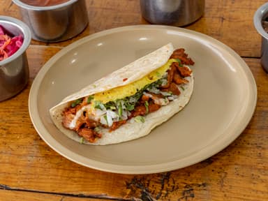 Taco con Tortilla de Harina & Queso