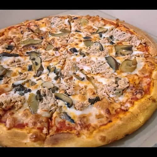 Pizza de Atún con Champiñon