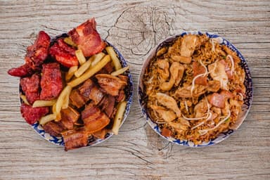 Arroz con Costillas y chicharrones mediano