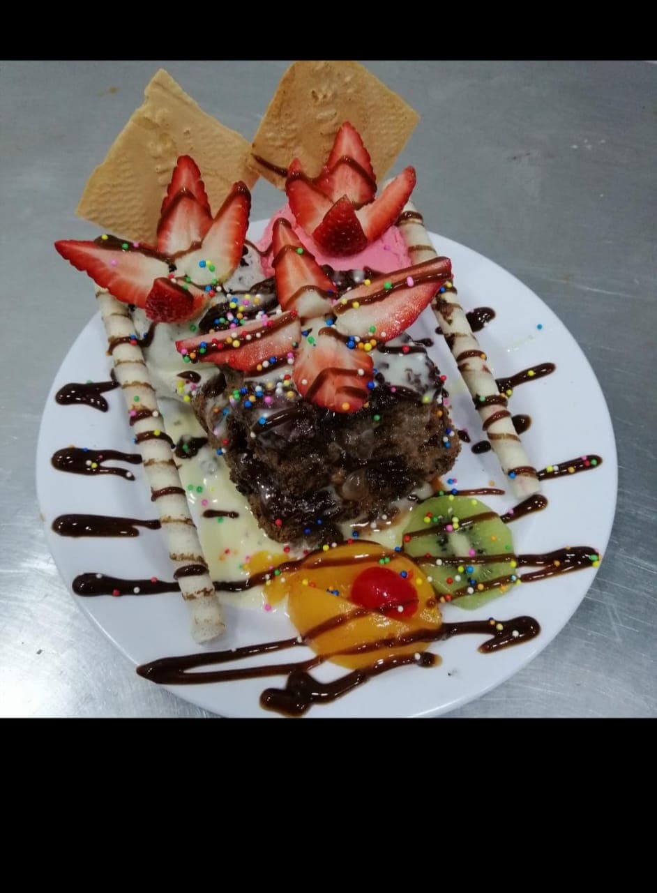 Brownie con Helado