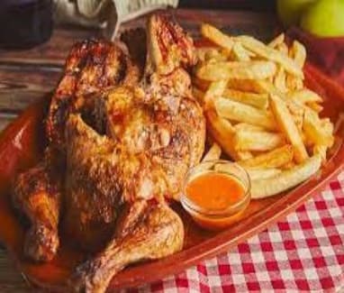 1/4 Pollo Asado al Carbón + papas a la francesa