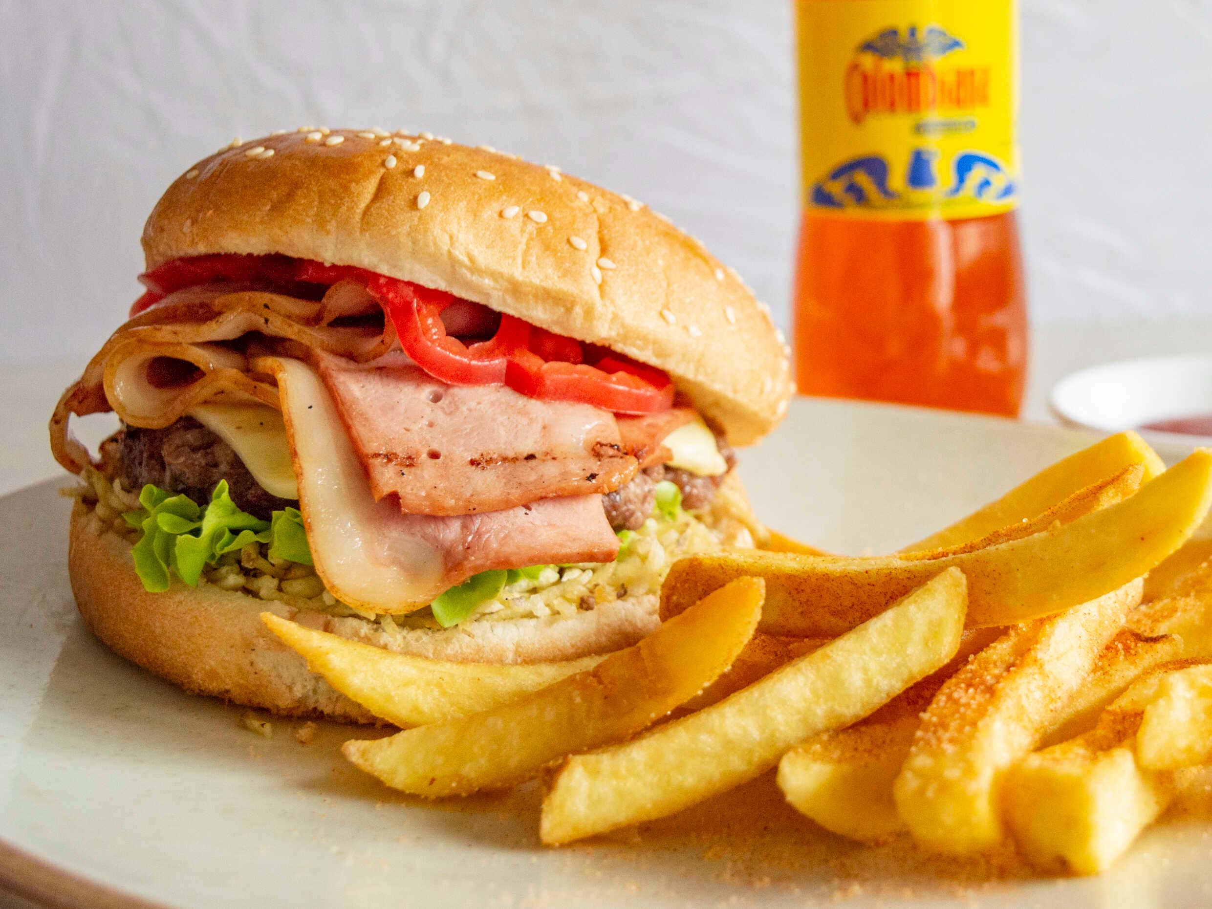 Hamburguesa Bacon En Combo