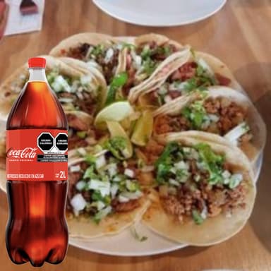 COMBO COCA-COLA+TACOS + REFRESCOS FAMILIAR 4