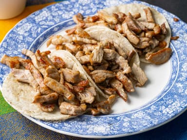 Taco Maíz De Chuleta De Puerco