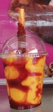 Deliciosa Chamoyada con Nieve de Mango