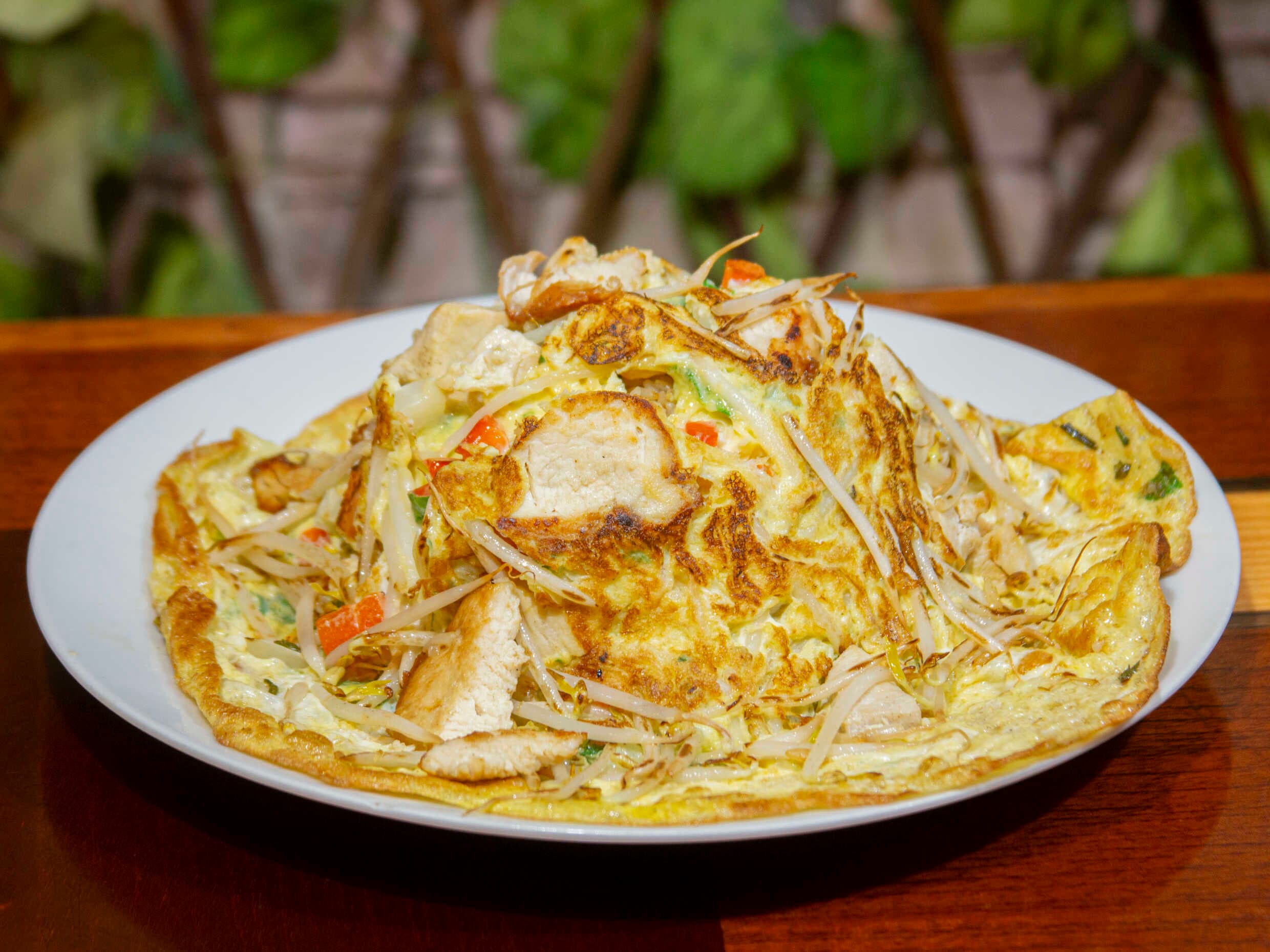 Tortilla con Verdura y Pollo