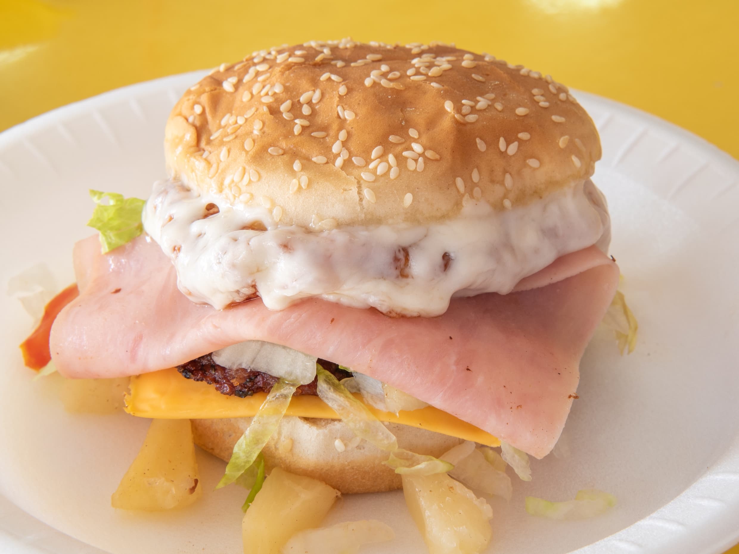 hamburguesa Hawaiana