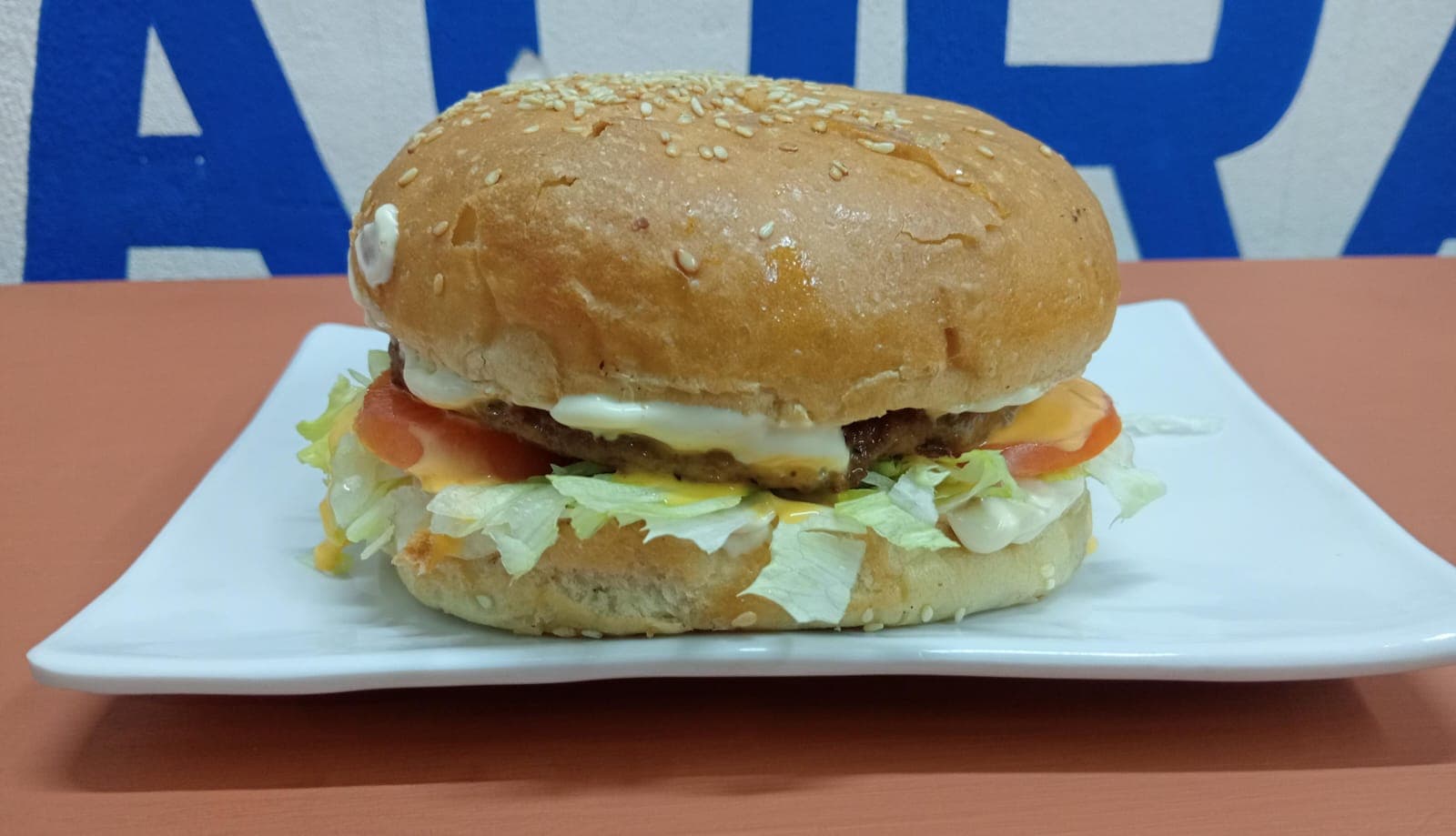 Hamburguesa sencilla.
