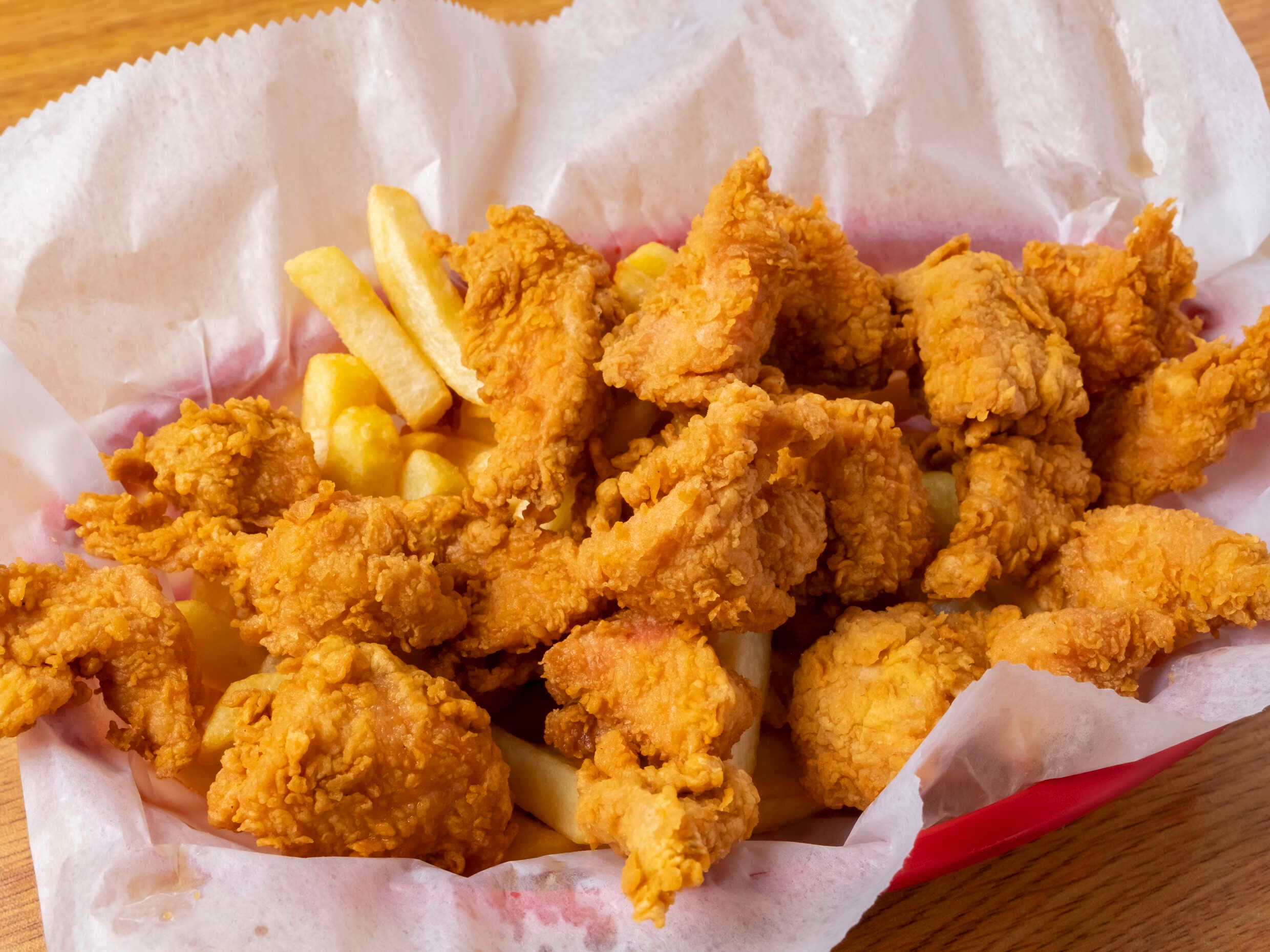 Nuggets con Papas